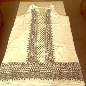 White and Black Old Navy Sheath Dress